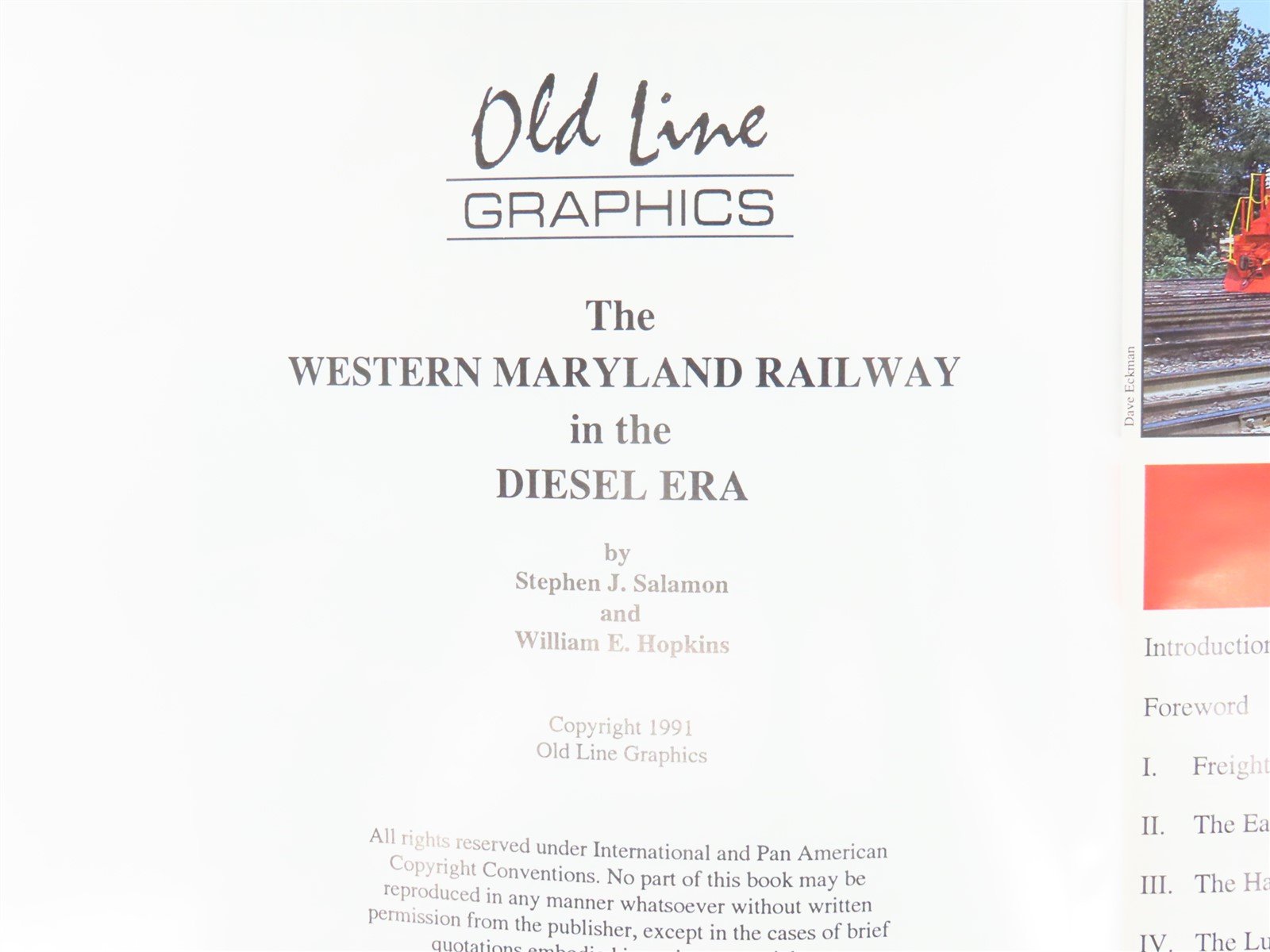 The Western Maryland Railway in the Diesel Era by Salamon and Hopkins ©1991 HC