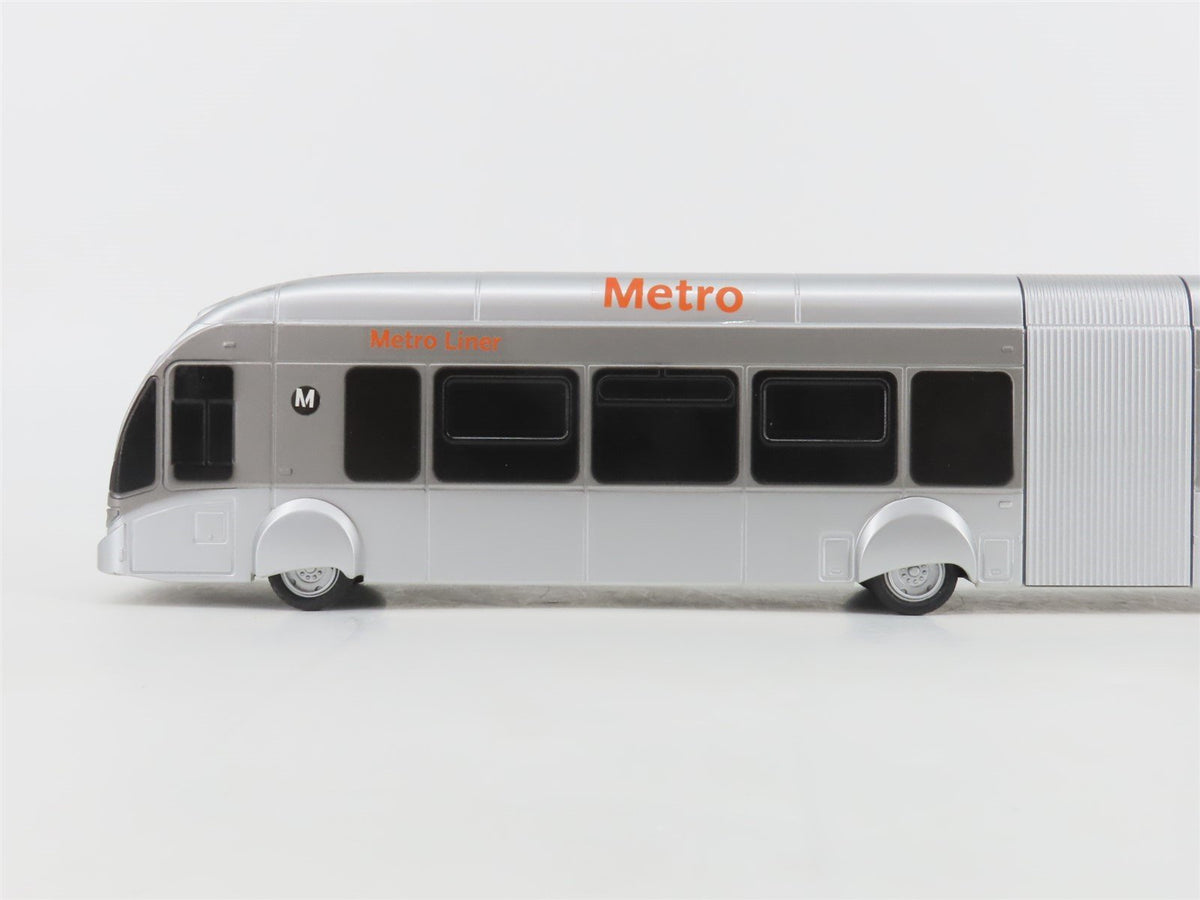 LA Metro Liner Articulated NABI Silver Plastic Bus #9200