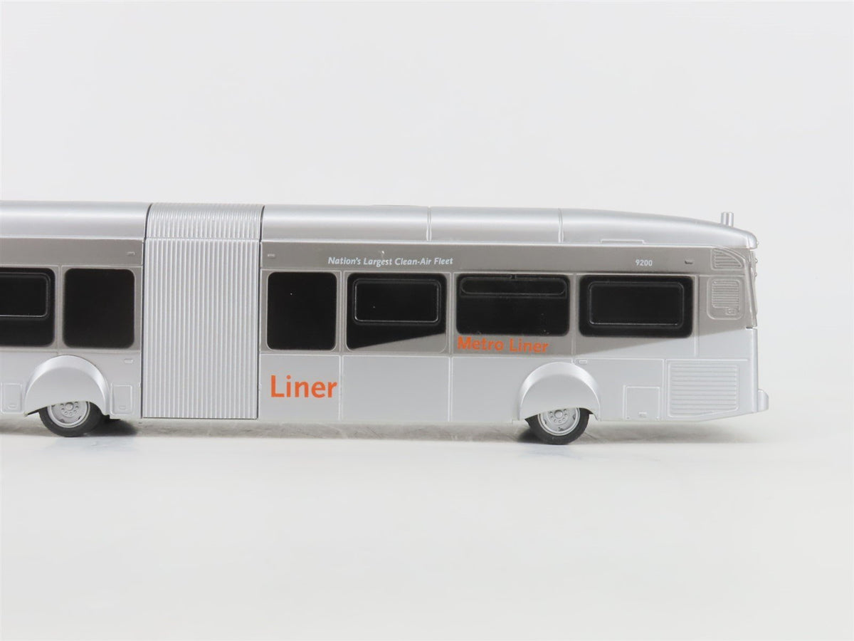 LA Metro Liner Articulated NABI Silver Plastic Bus #9200