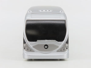 LA Metro Liner Articulated NABI Silver Plastic Bus #9200