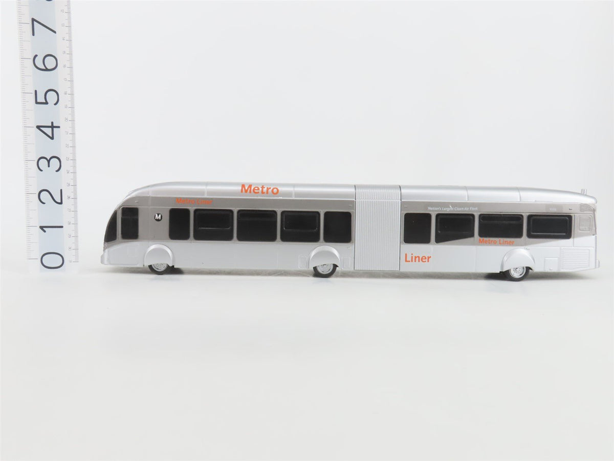 LA Metro Liner Articulated NABI Silver Plastic Bus #9200