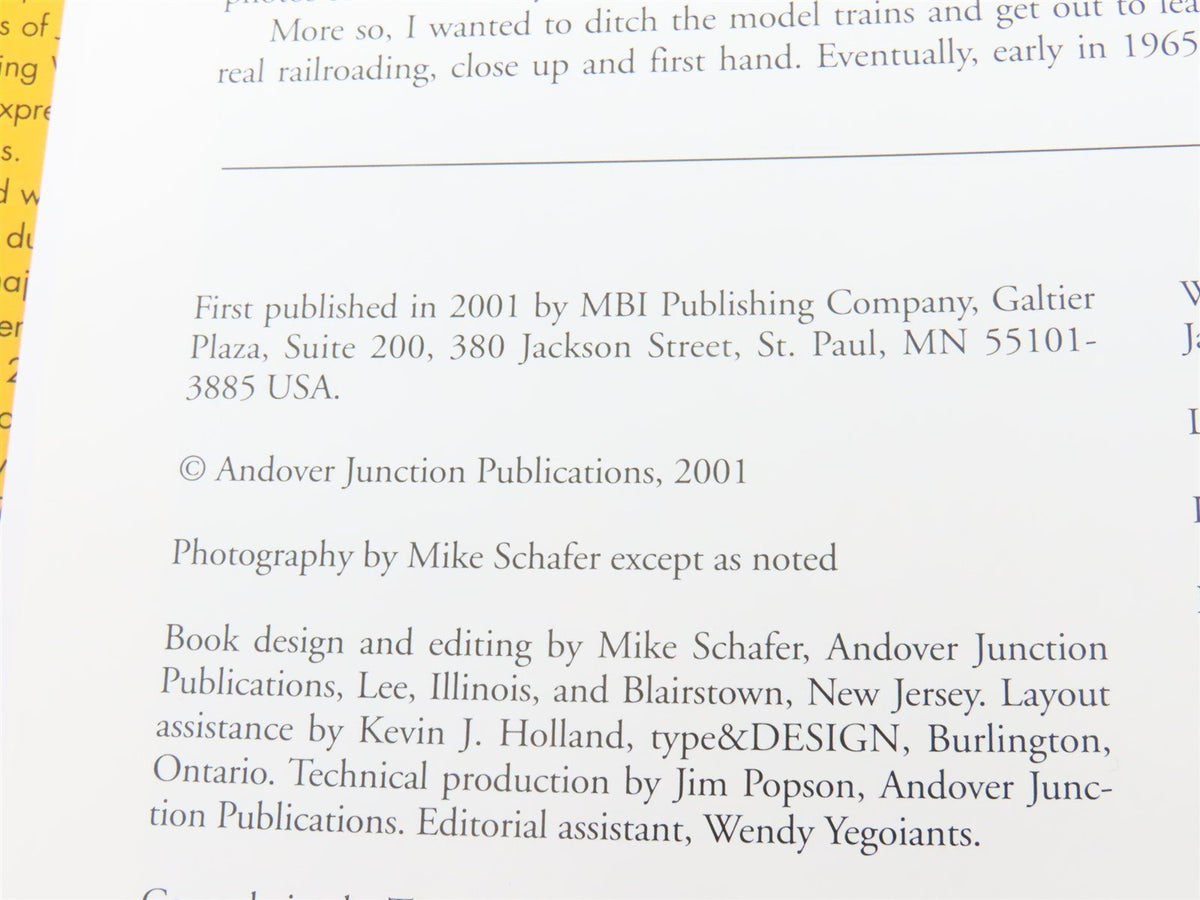 The American Passenger Train by Mike Schafer w/ Welsh &amp; Holland ©2001 HC Book