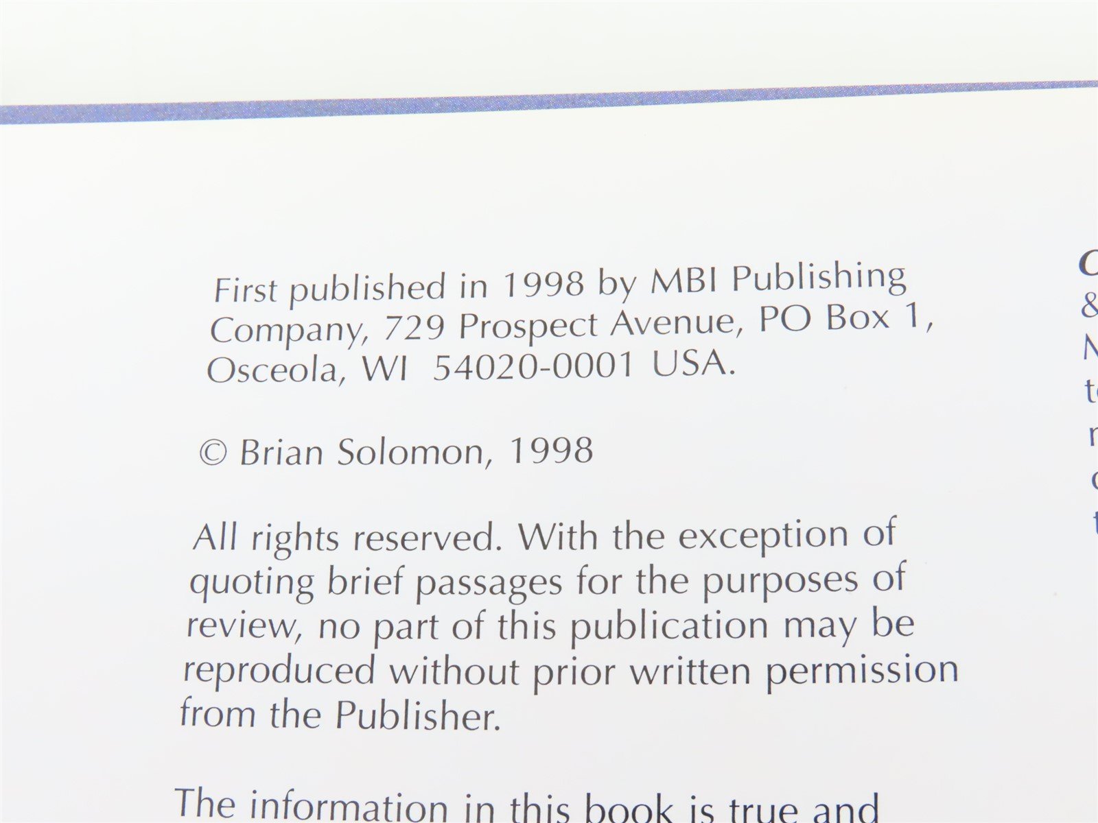 American Steam Locomotive by Brian Solomon ©1998 HC Book