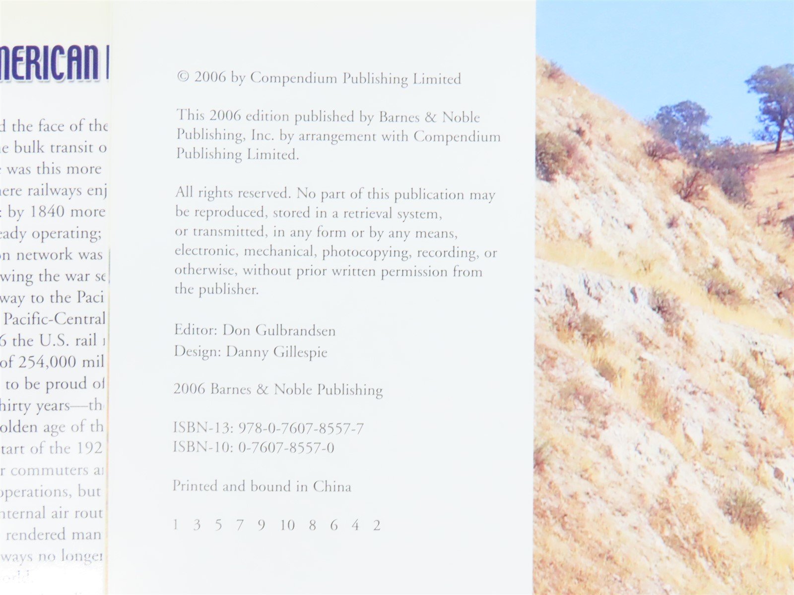 Great American Railroads by Michael Swift ©2006 HC Book