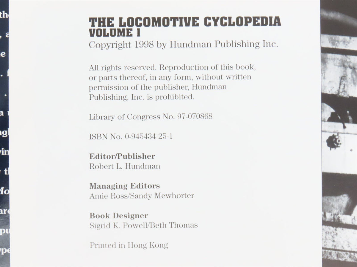 The Locomotive Cyclopedia Vol 1 by Editors of Mainline Modeler Magazine ©1998