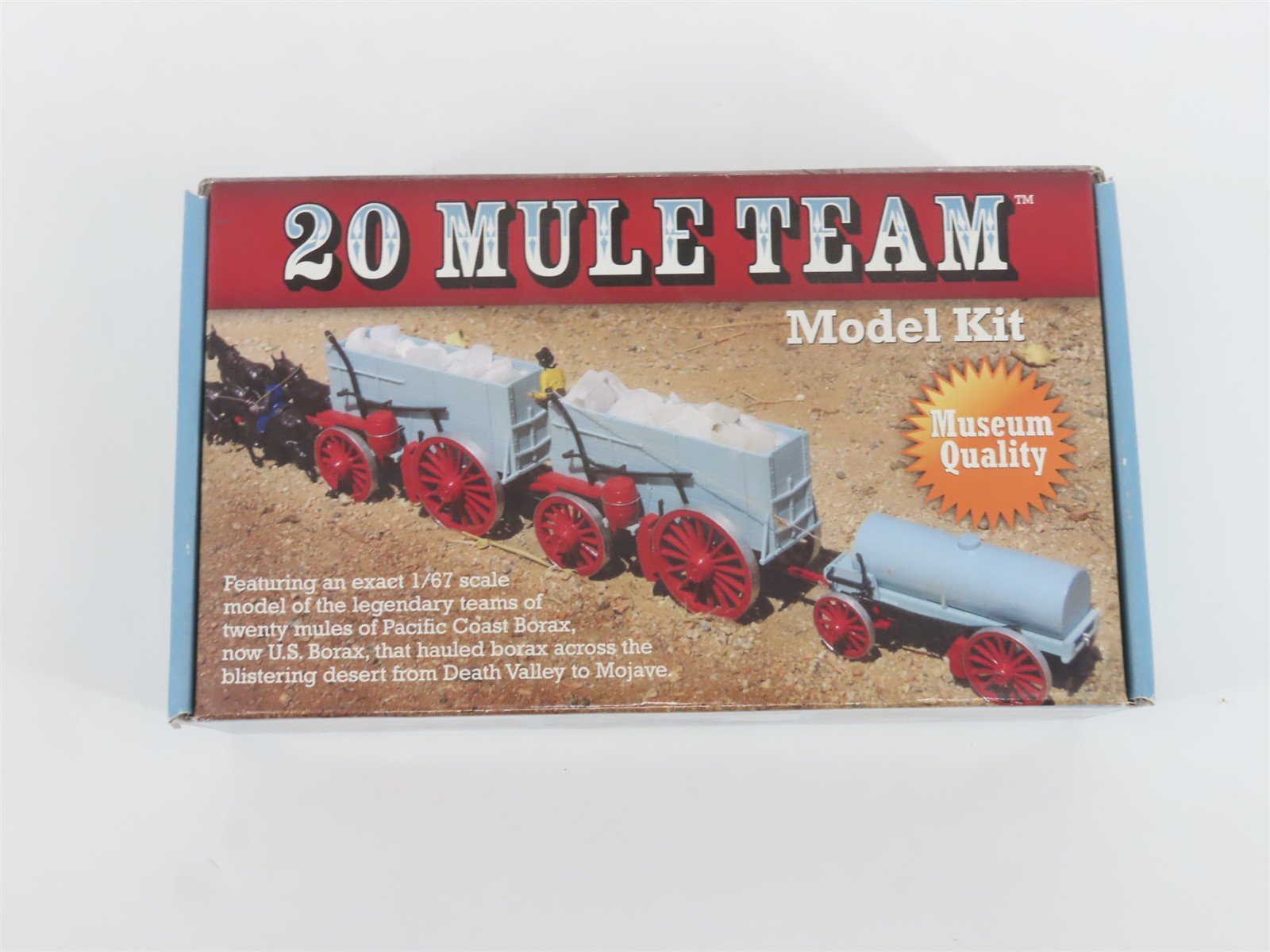 S 1/67 Scale 20 Mule Team Museum Quality Plastic Model Skill Level 3 Kit