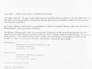 Kinsey Photographer The Locomotive Portraits by Dave Bohn & R. Petschek ©1984