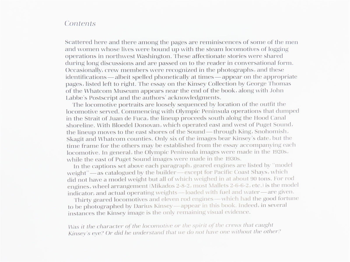 Kinsey Photographer The Locomotive Portraits by Dave Bohn &amp; R. Petschek ©1984