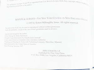 Boston and Albany New York Central in New England Vol 1 by Robert W. Jones ©1997