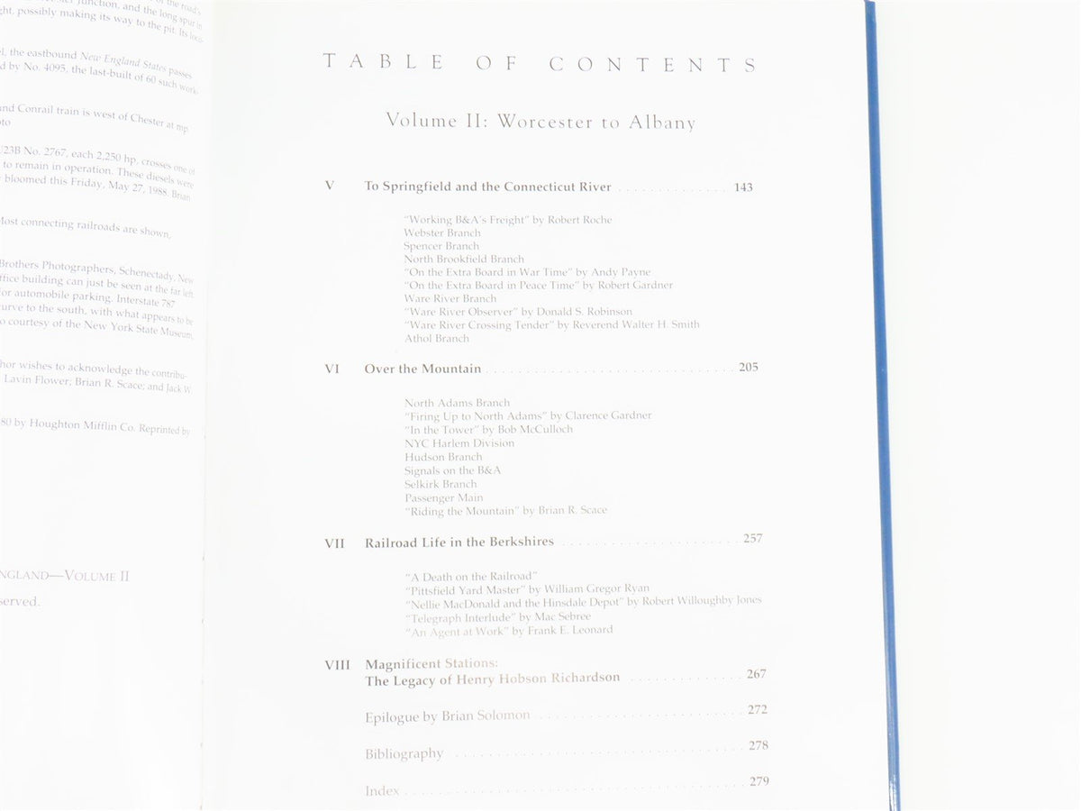 Boston and Albany New York Central in New England Vol 2 by Robert W. Jones ©1997