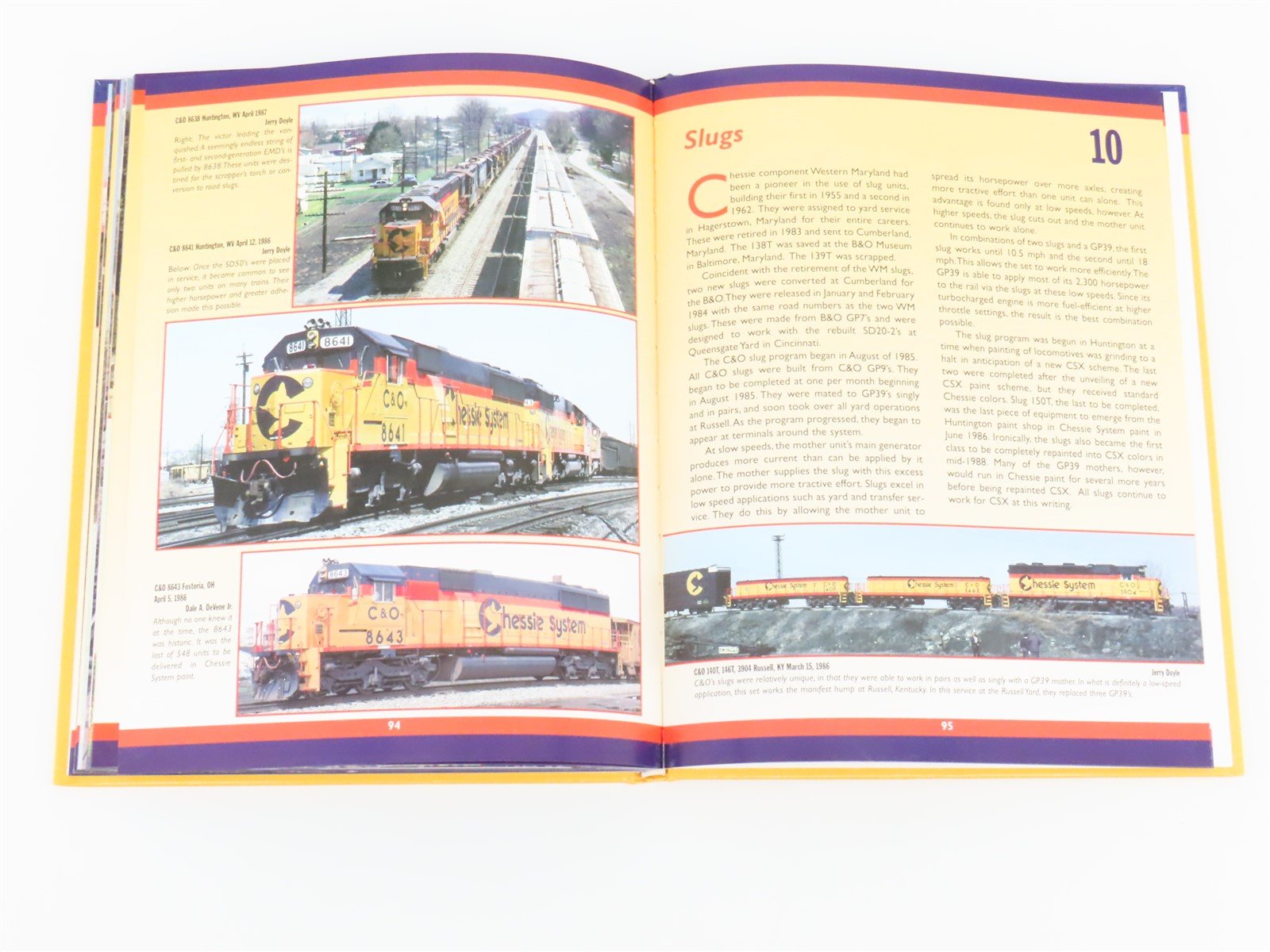 Chessie System Diesel Locomotives by Jerry Doyle ©1999 HC Book