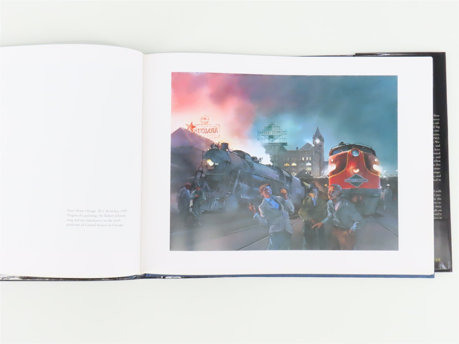 In the Traces Railroad Paintings of Ted Rose by Ted Rose ©2000 HC Book