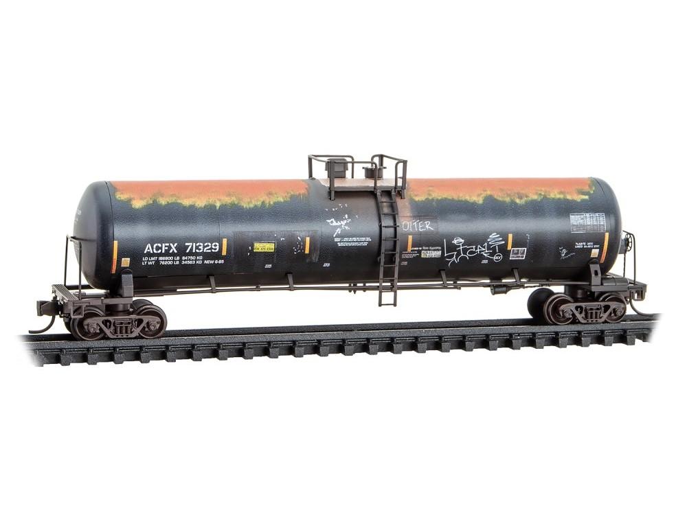 N Micro-Trains MTL 98305101 GE First Union/ex-ACFX Tank Cars 3-Pack w/ Graffiti
