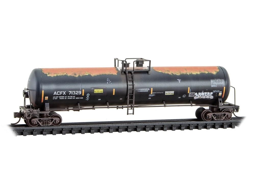 N Micro-Trains MTL 98305101 GE First Union/ex-ACFX Tank Cars 3-Pack w/ Graffiti