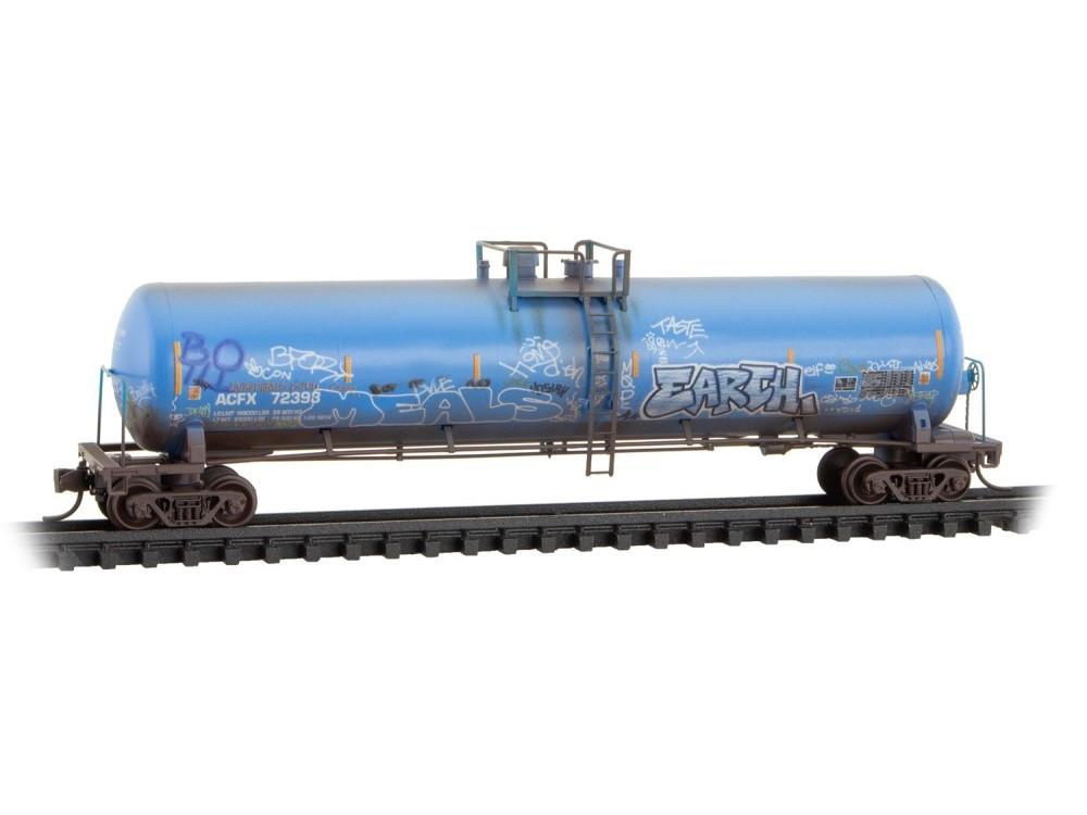 N Micro-Trains MTL 98305101 GE First Union/ex-ACFX Tank Cars 3-Pack w/ Graffiti