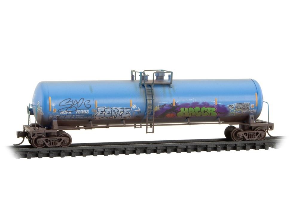 N Micro-Trains MTL 98305101 GE First Union/ex-ACFX Tank Cars 3-Pack w/ Graffiti