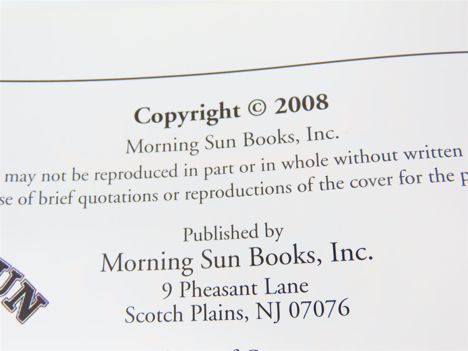 Morning Sun Books: Trackside Around Georgia 1968-1970 w/ Jim Boyd ©2008 HC Book