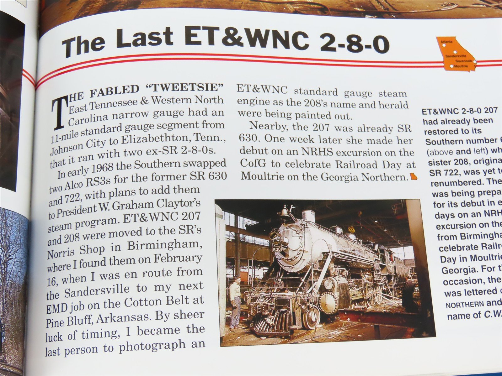 Morning Sun Books: Trackside Around Georgia 1968-1970 w/ Jim Boyd ©2008 HC Book