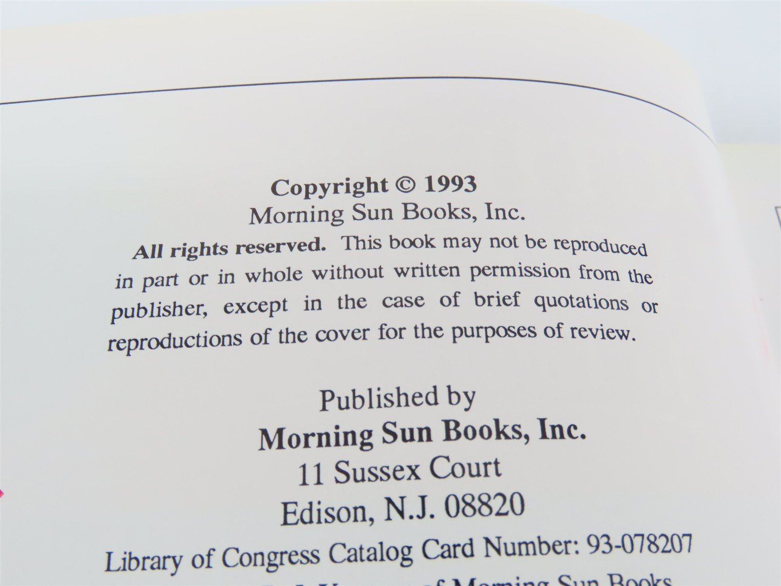 Morning Sun Books: Southern Pacific In Color by David R. Sweetland ©1993 HC Book