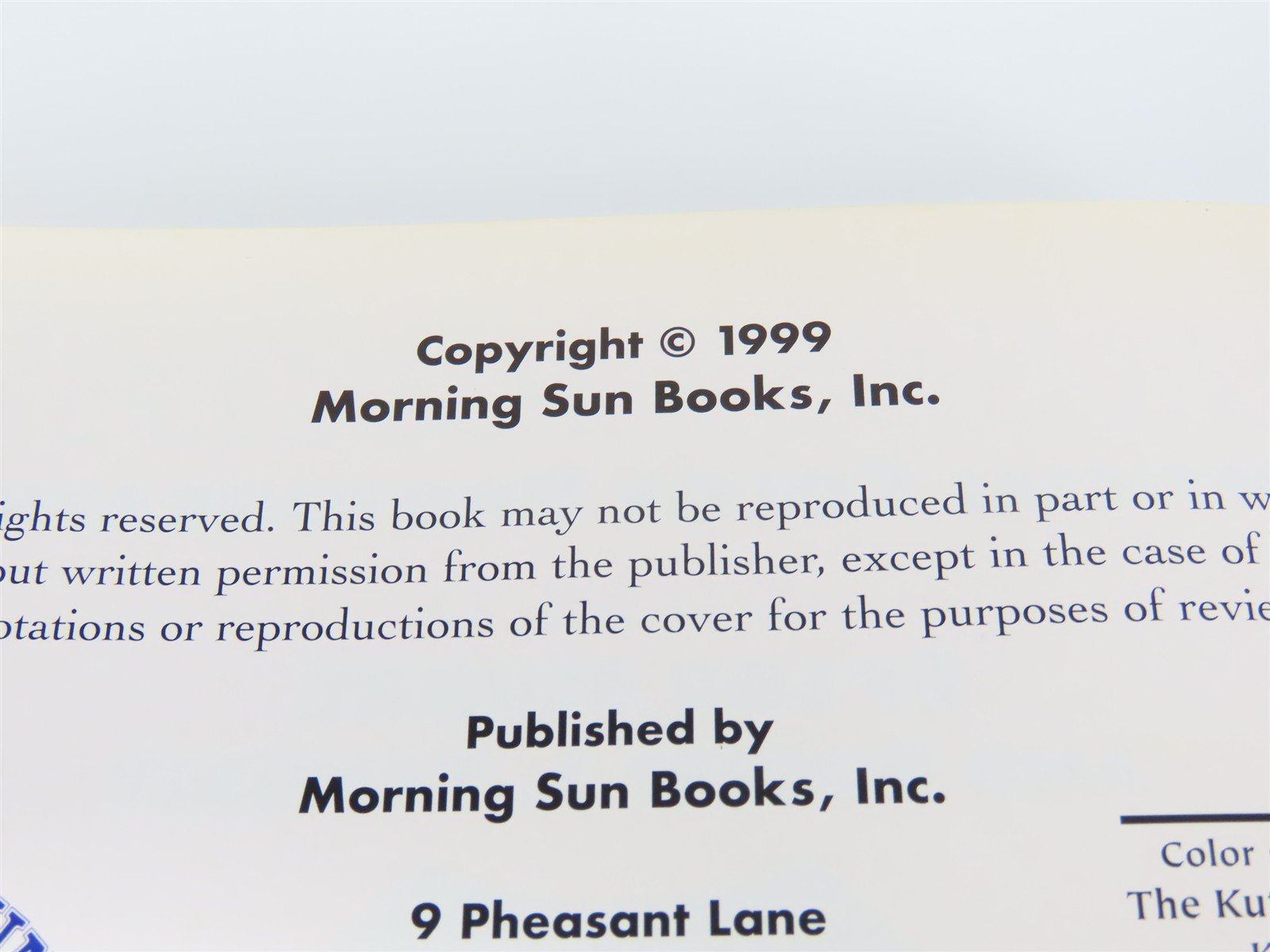 Morning Sun Books: Union Pacific Official Color Photography Book II ©1999