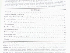 Green Bay & Western Color Pictorial The Green Bay Route by Andrew Nelson ©2003