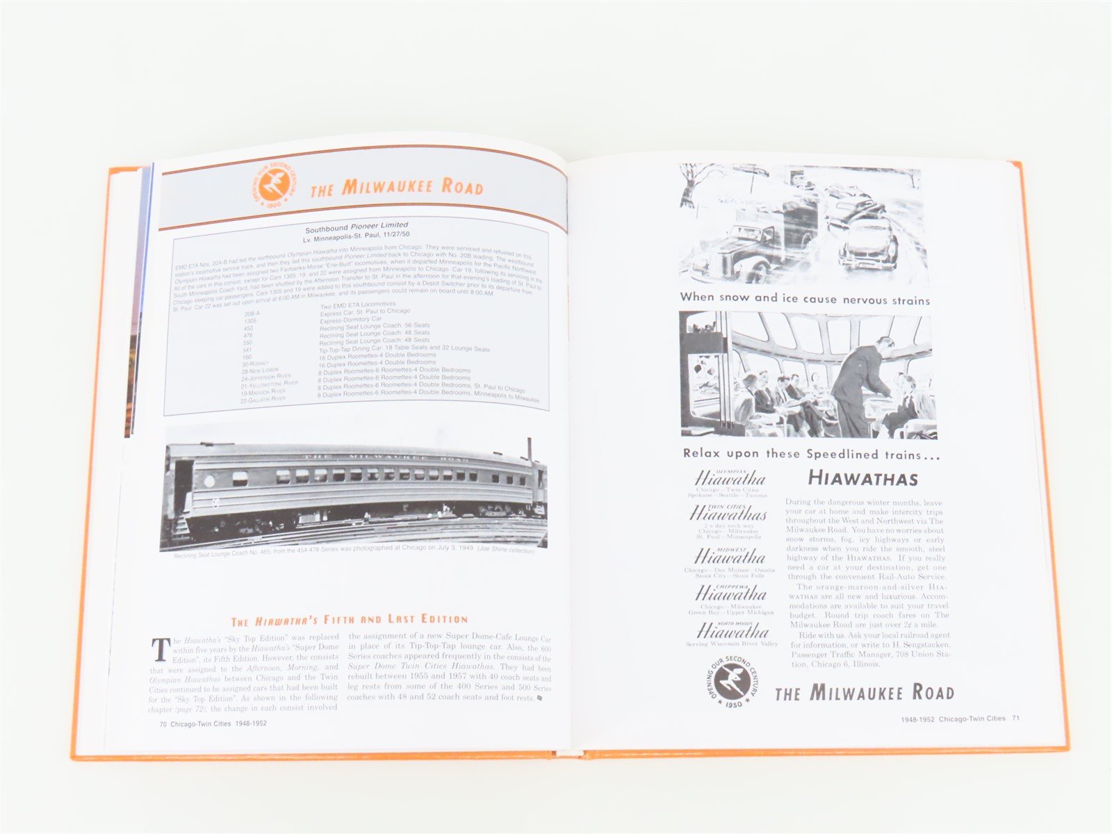 Milwaukee Road Passenger Trains Volume One by John F. Strauss, Jr. ©2007 HC Book