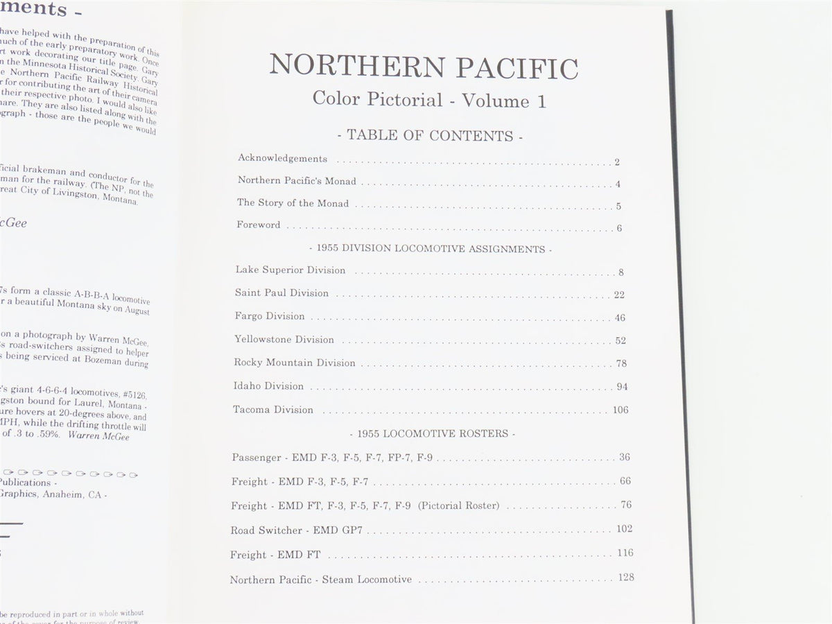 Northern Pacific Color Pictorial Volume 1 by Joseph W. Shine ©1994 HC Book