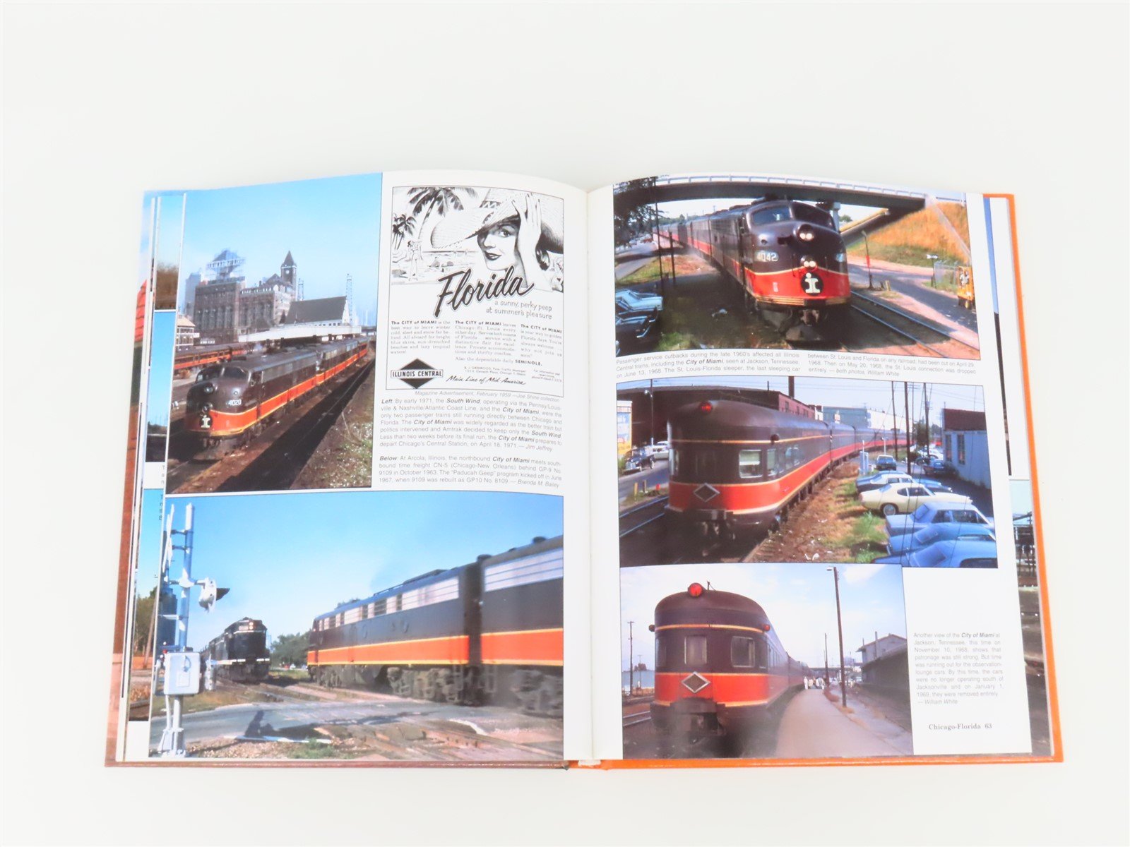 Illinois Central Color Pictorial V. One Passenger Service by Downey ©2002 HC Bk