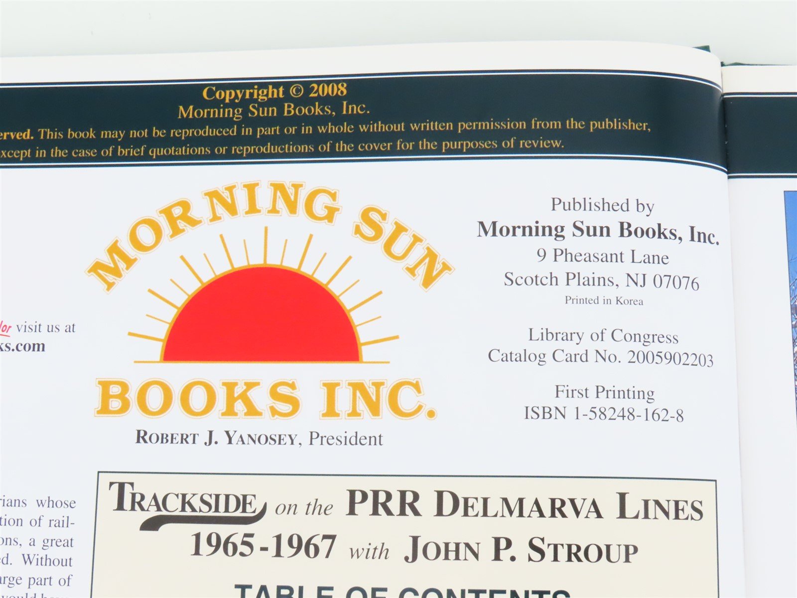 Morning Sun Trackside on the PRR Delmarva Lines by John P. Stroup ©2008 HC Book