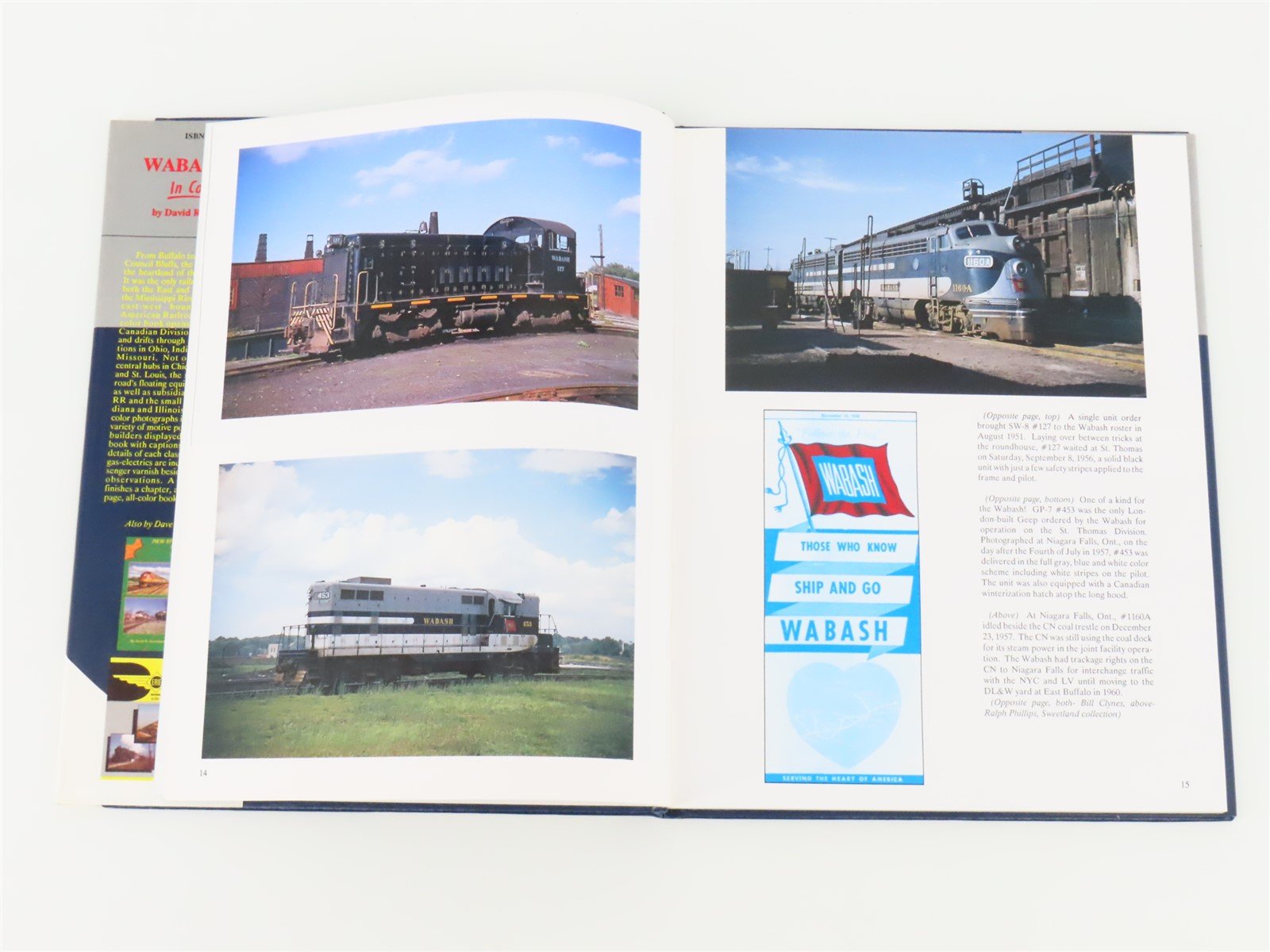 Morning Sun Books Wabash in Color by David R. Sweetland ©1991 HC Book