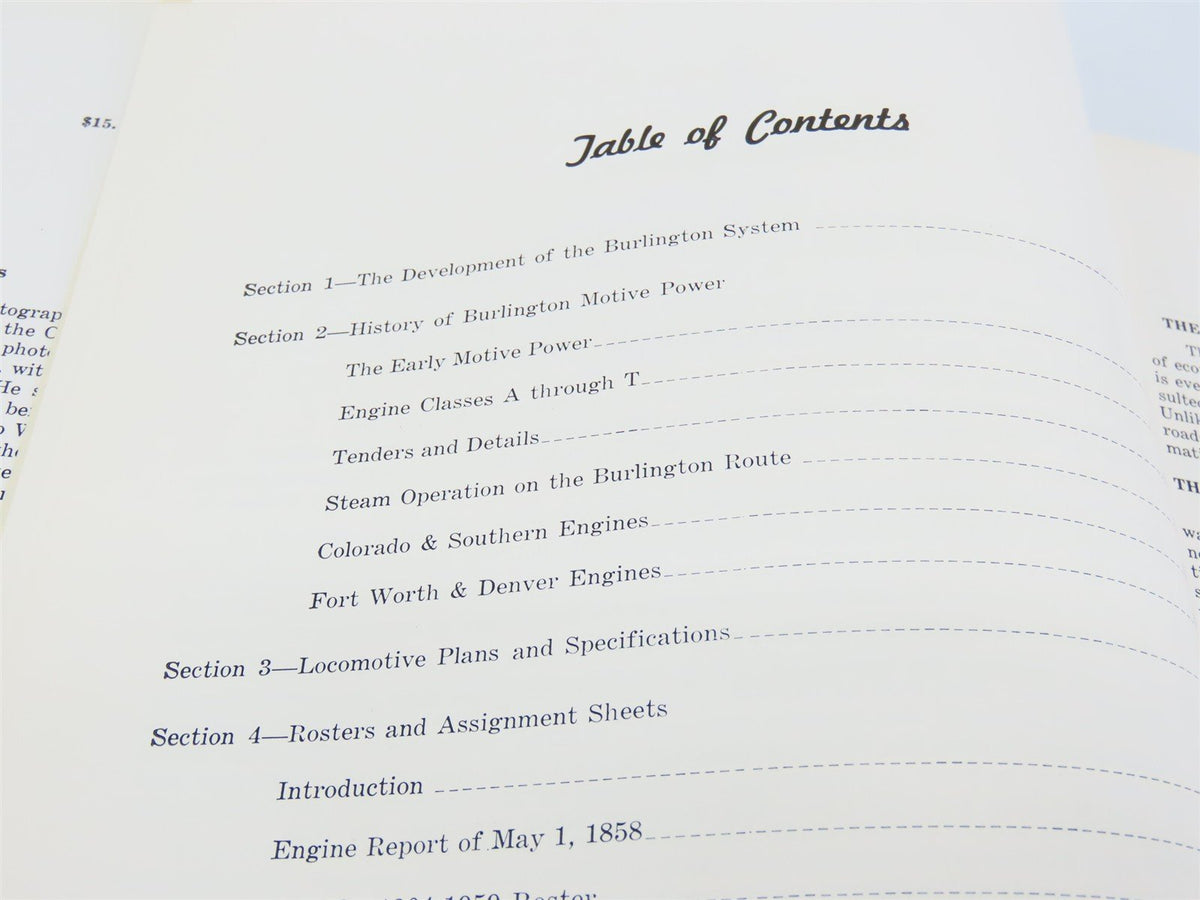 Steam Locomotives Of The Burlington Route by Corbin &amp; Kerka ©1960 HC Book