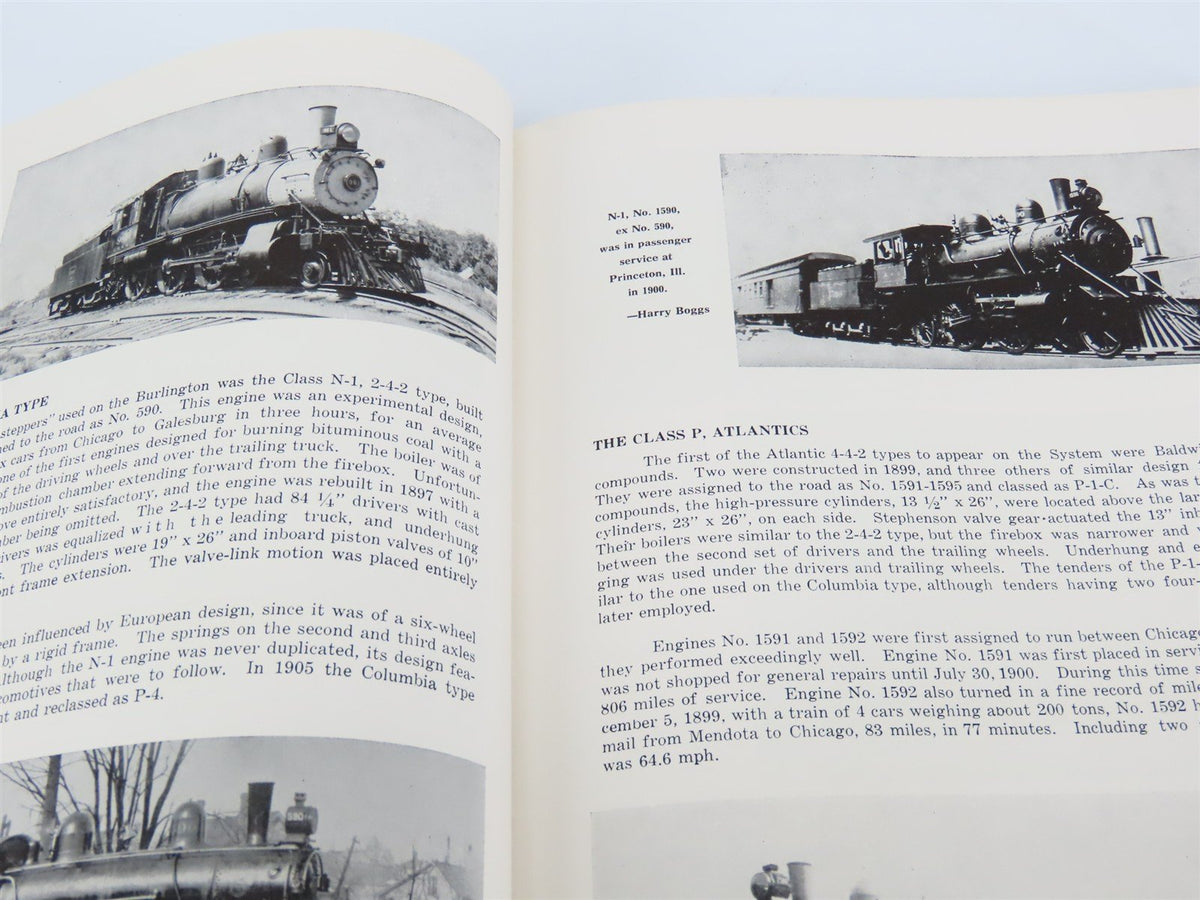 Steam Locomotives Of The Burlington Route by Corbin &amp; Kerka ©1960 HC Book