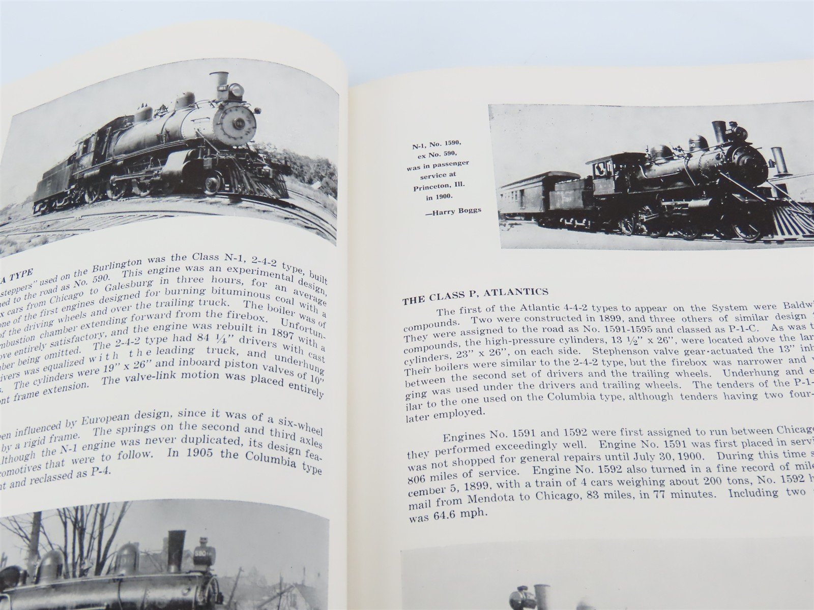 Steam Locomotives Of The Burlington Route by Corbin & Kerka ©1960 HC Book