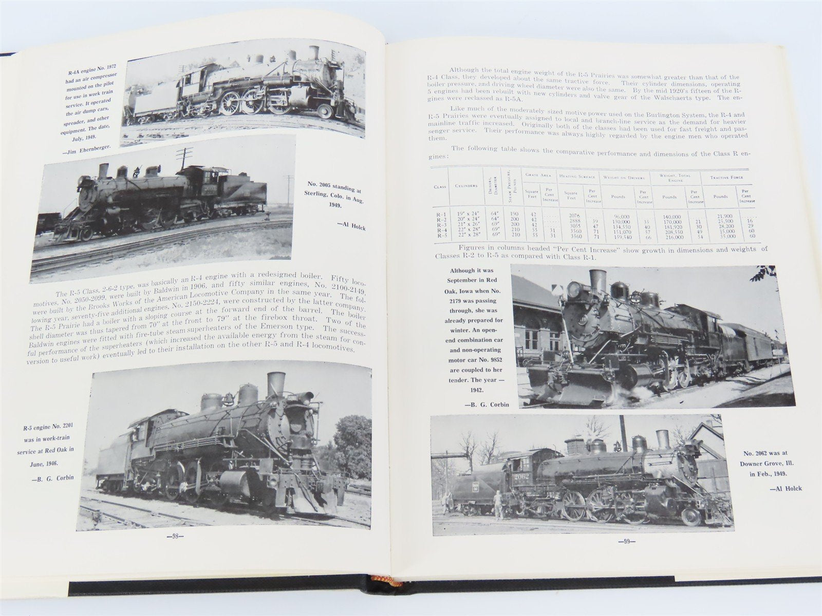 Steam Locomotives Of The Burlington Route by Corbin & Kerka ©1960 HC Book
