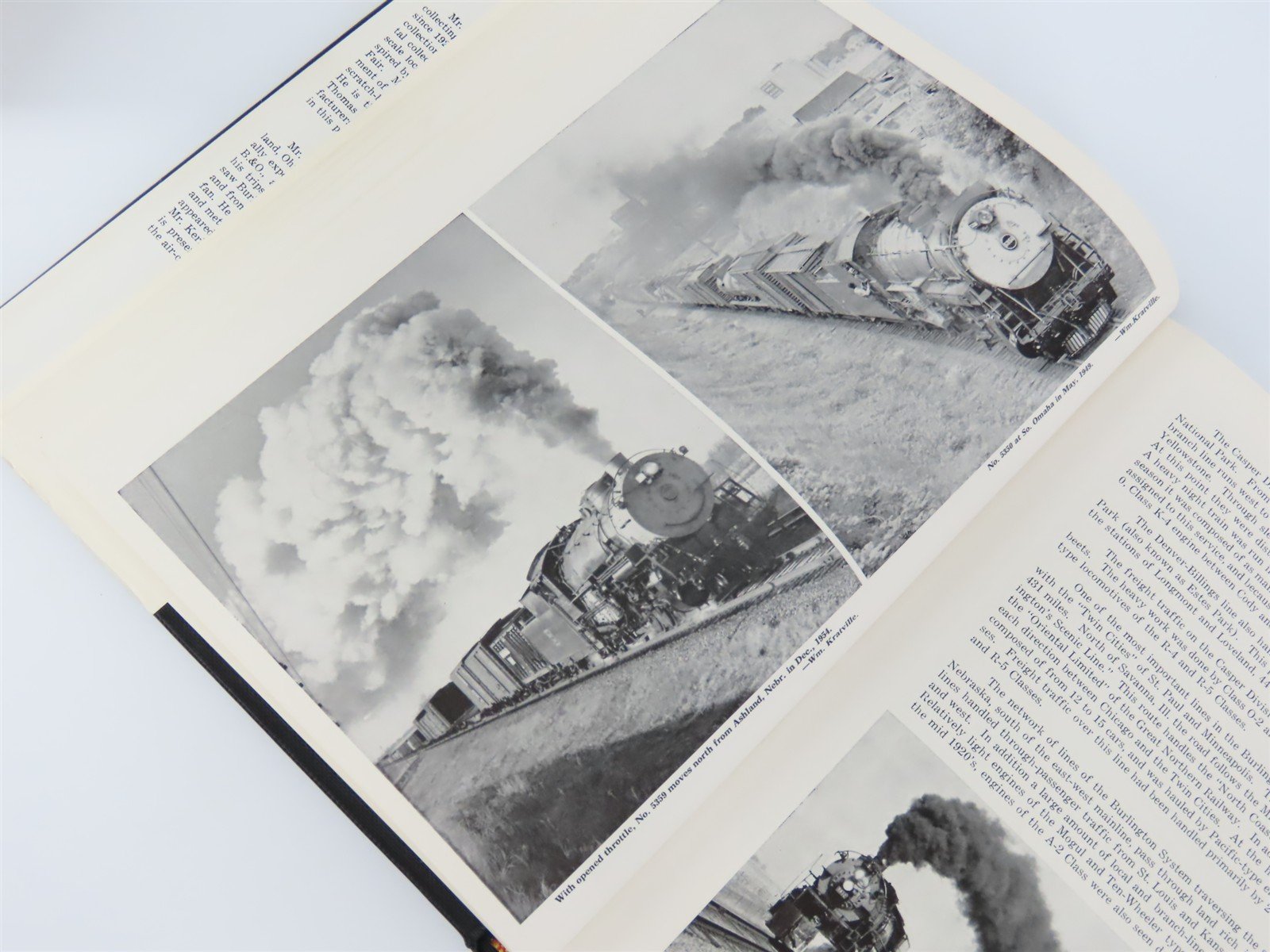 Steam Locomotives Of The Burlington Route by Corbin & Kerka ©1960 HC Book