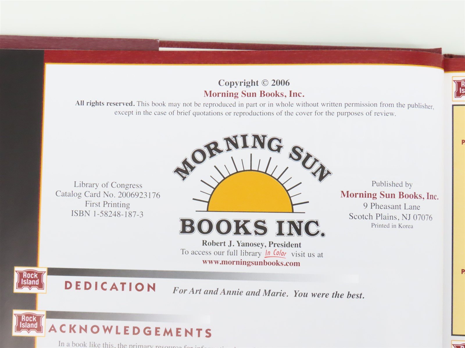 Morning Sun Books Rock Island Trackside 1960-1980 with George Strombeck HC Book