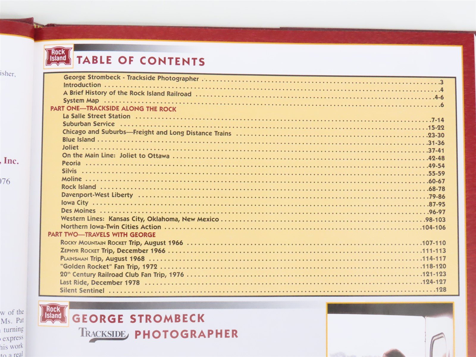 Morning Sun Books Rock Island Trackside 1960-1980 with George Strombeck HC Book