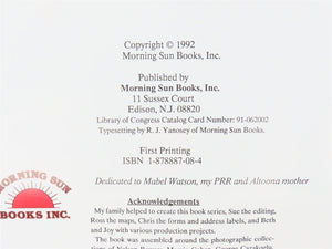 Morning Sun Books Pennsy Steam Years V. 1 by David R. Sweetland ©1992 HC Book