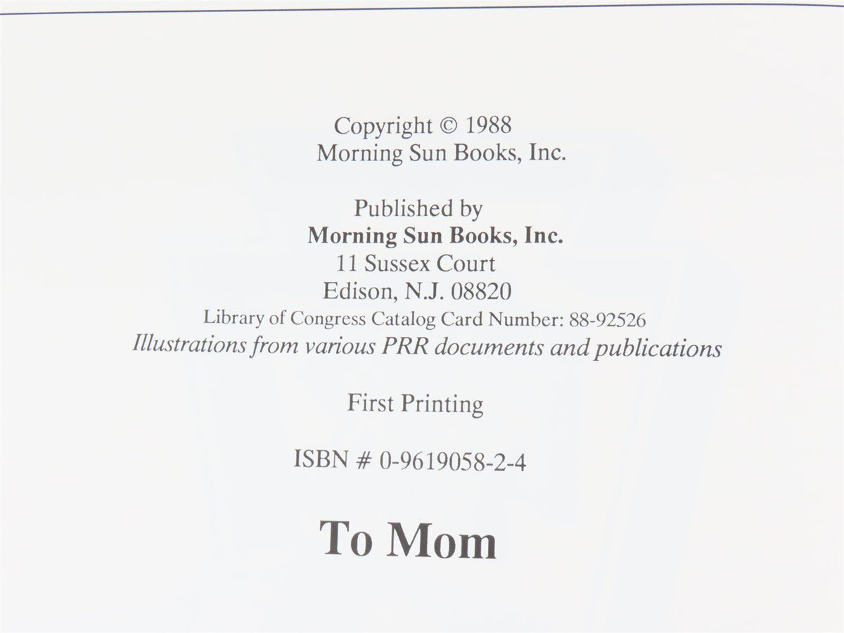 Morning Sun Books Pennsy Diesel Years V. 1 by David R. Sweetland ©1988