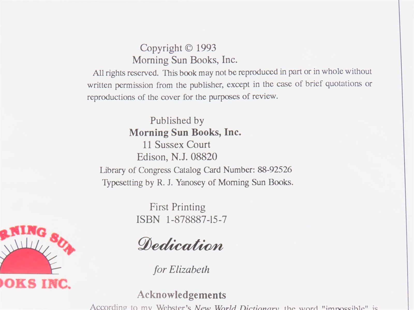 Morning Sun Books Pennsy Diesel Years V. 5 by Robert J. Yanosey ©1993 HC Book
