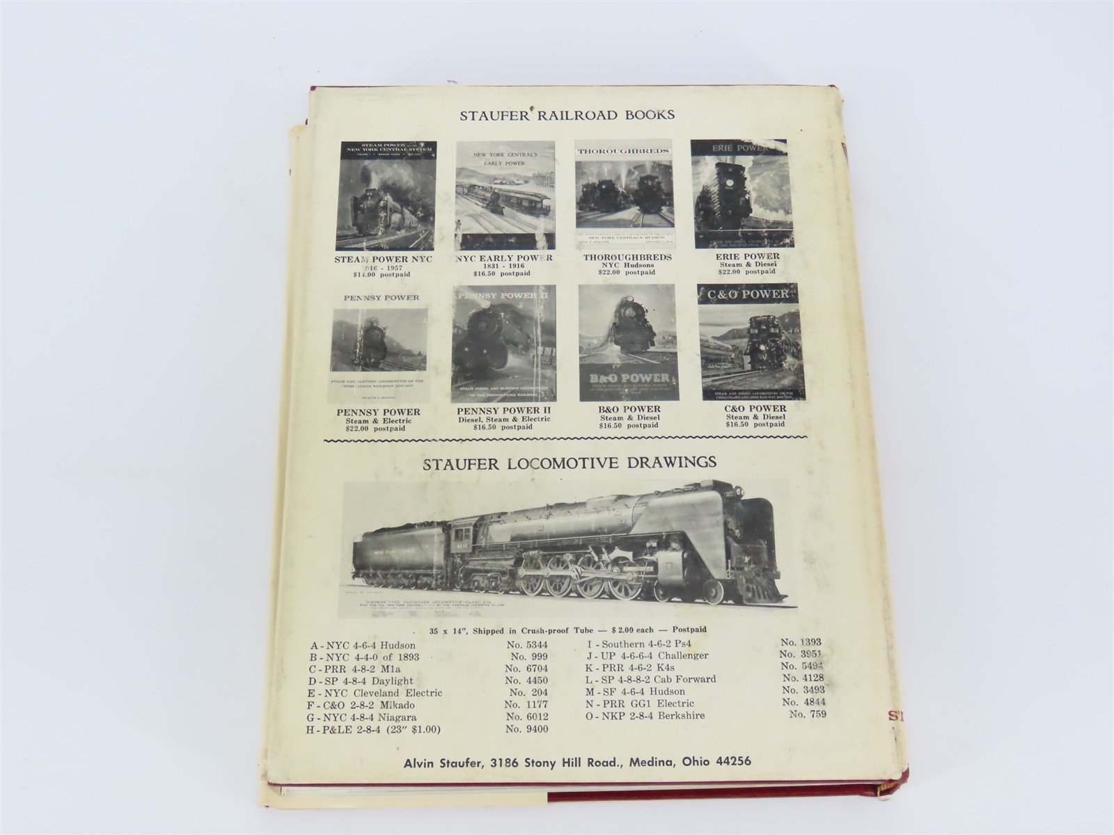 Pennsy Power Steam & Electric Locomotives Of The PRR 1900-1957 by Staufer ©1962