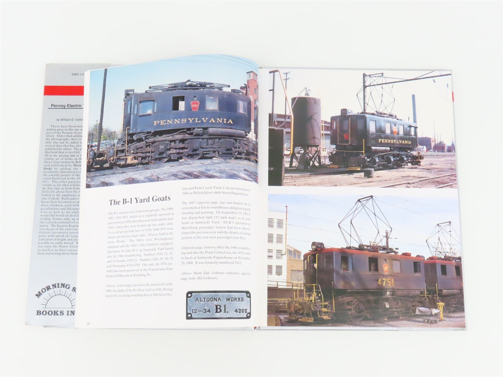 Morning Sun Books Pennsy Electric Years by William D. Volkmer ©1991