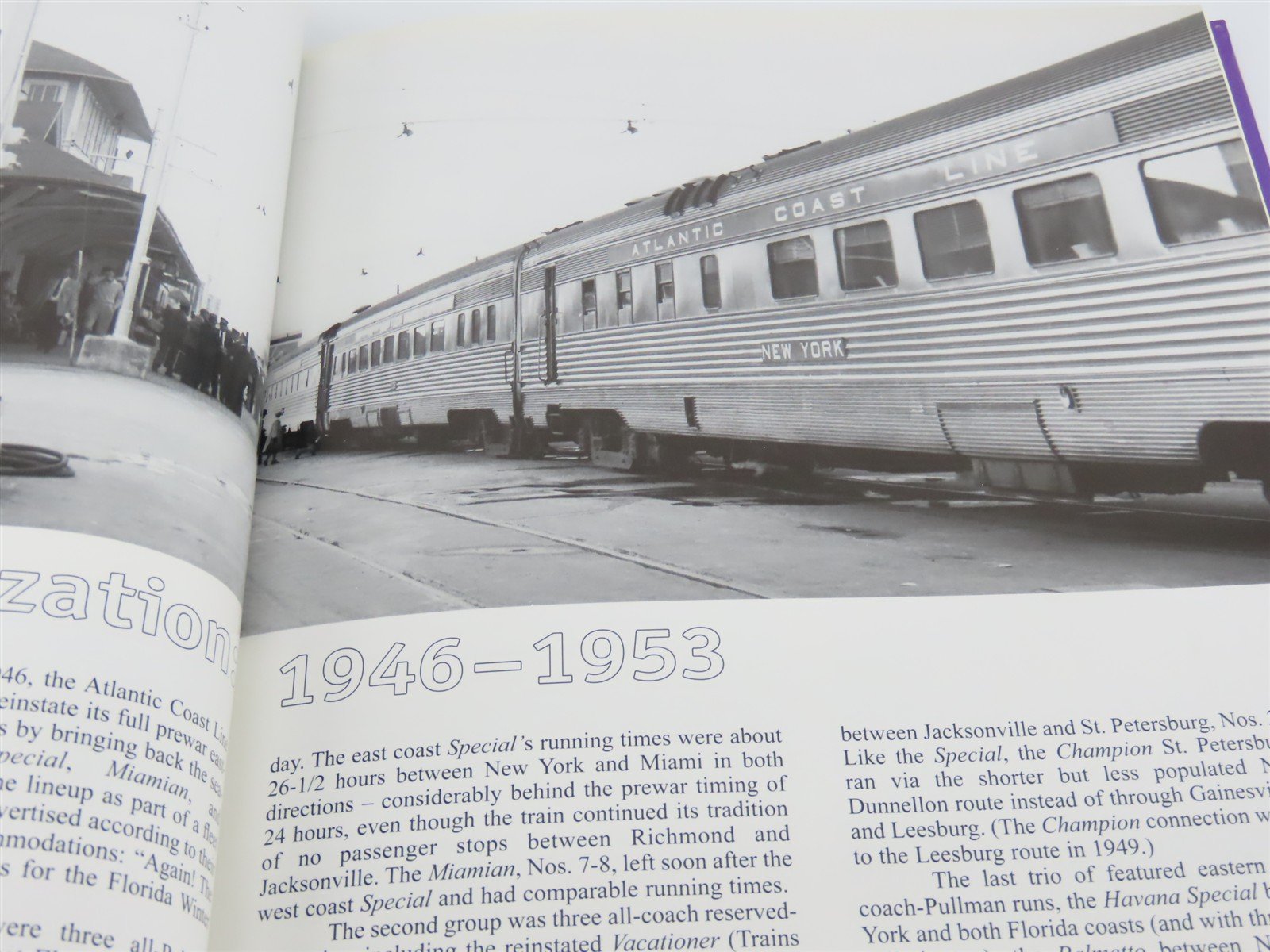 Atlantic Coast Line The Postwar Years by Larry Goolsby ©1999 HC Book - SIGNED