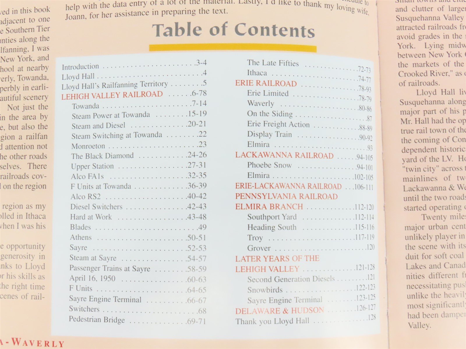 Morning Sun Trackside around Sayre-Towanda-Waverly w/ Lloyd Hall ©2003 HC Book