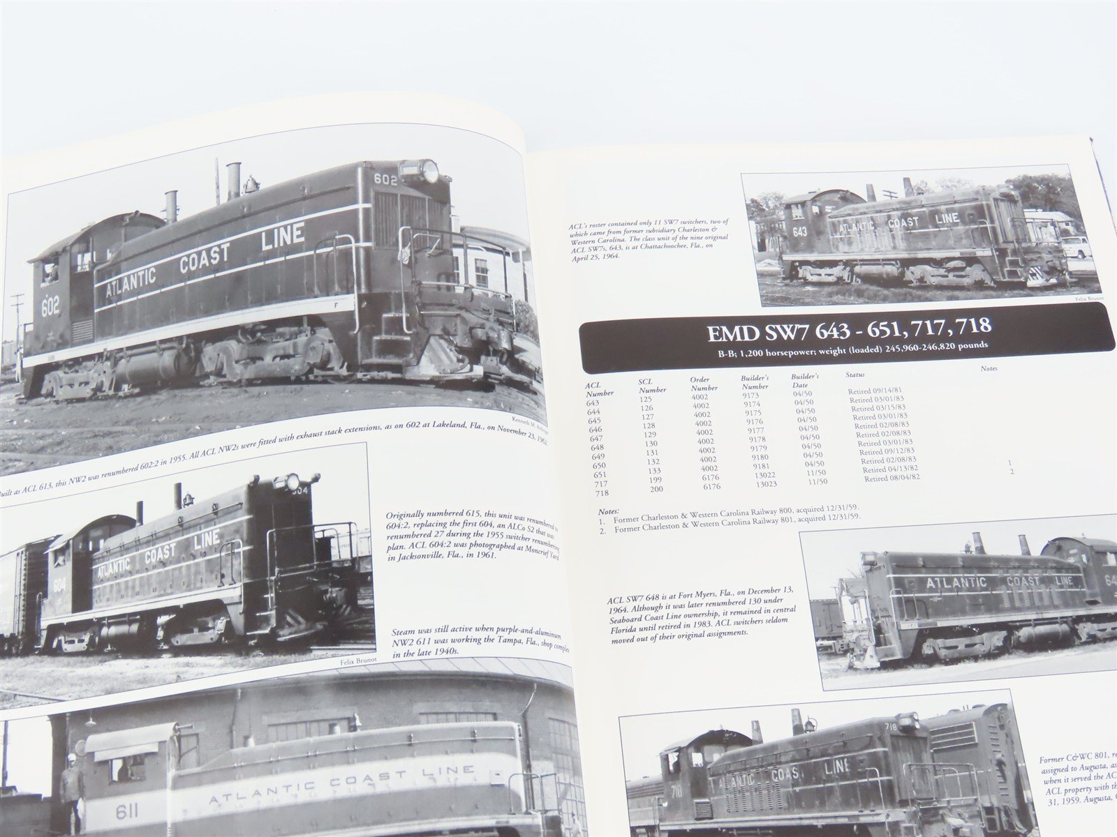 Atlantic Coast Line - The Diesel Years by Warren L. Calloway ©1993 HC Book