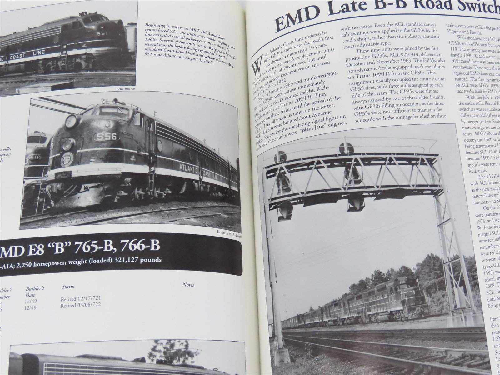 Atlantic Coast Line - The Diesel Years by Warren L. Calloway ©1993 HC Book