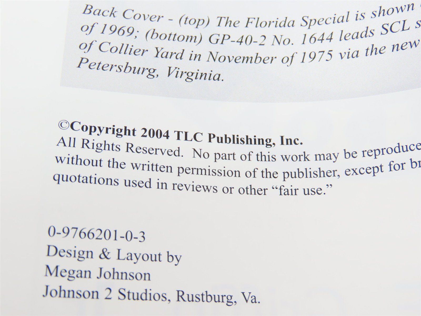 Seaboard Coast Line & Family Lines Railroad 1967-1986, A CSX Predecessor ©2004