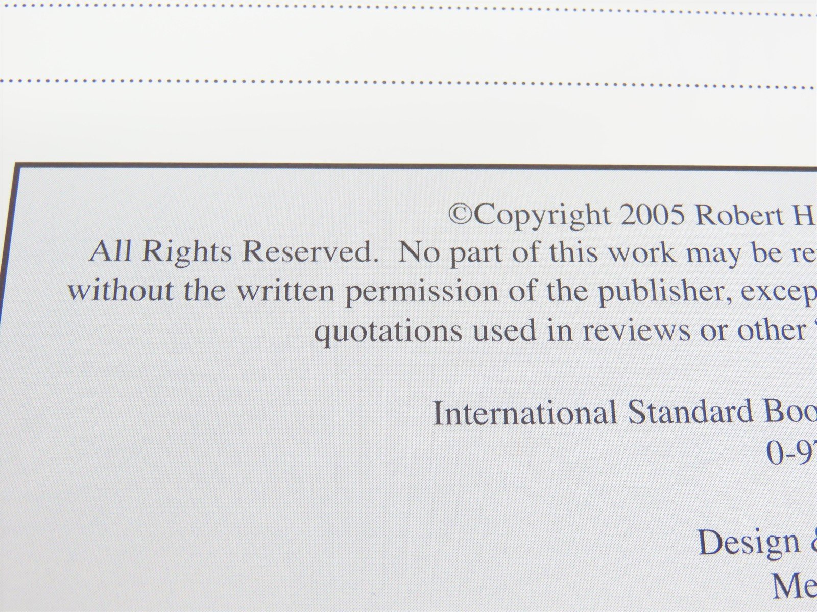 The West Point Route by Robert H. Hanson ©2006 HC Book