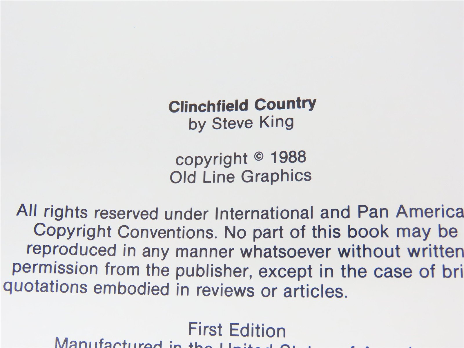 Clinchfield Country by Steve King ©1988 HC Book