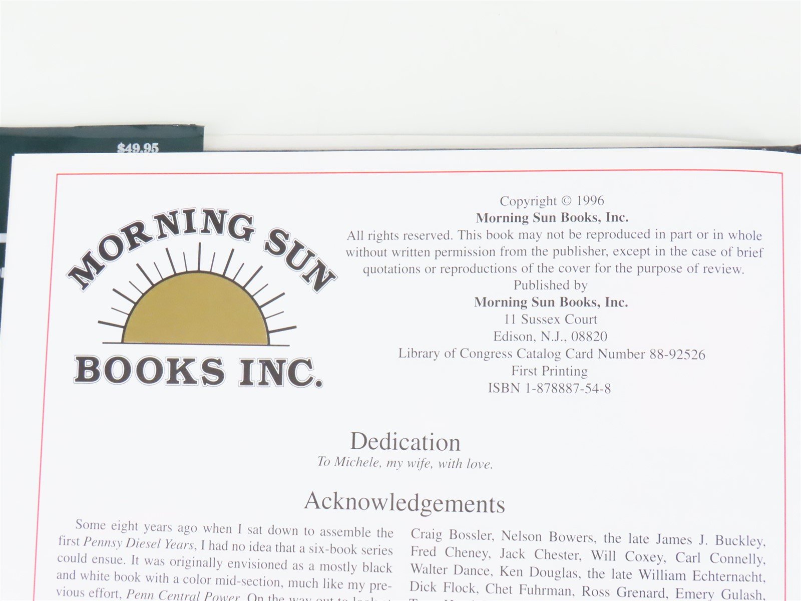 Morning Sun Books Pennsy Diesel Years V. 6 by Robert J. Yanosey ©1996